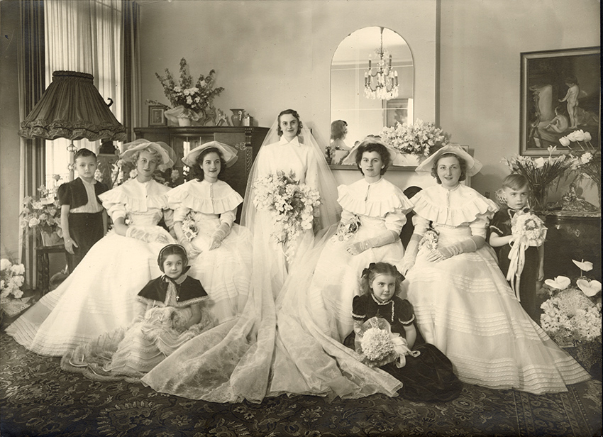 Foto antigua de una boda